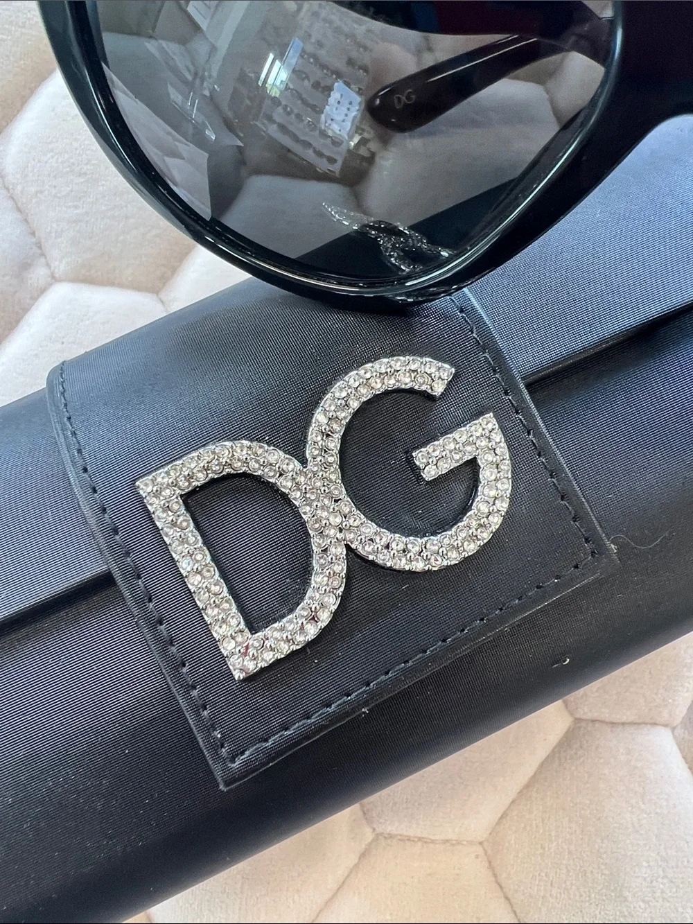 Authentic Dolce & Gabbana Black upsweep Women's Sunglasses